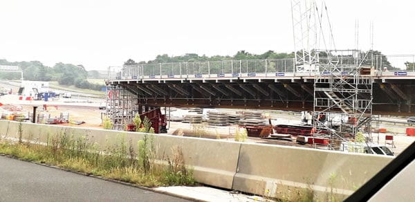 HS2 build site roadside